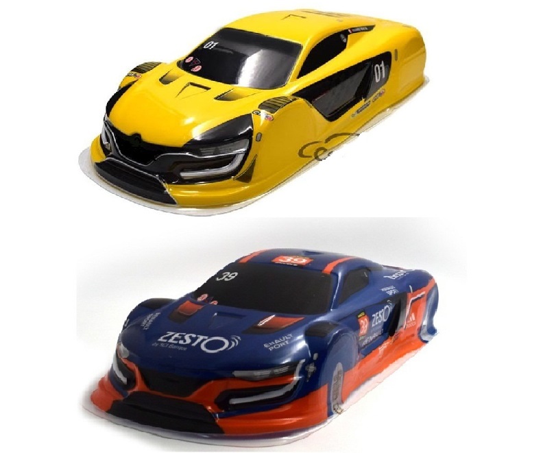Pc Chassis - blue/yellow PVC painted body shell/Accessories for