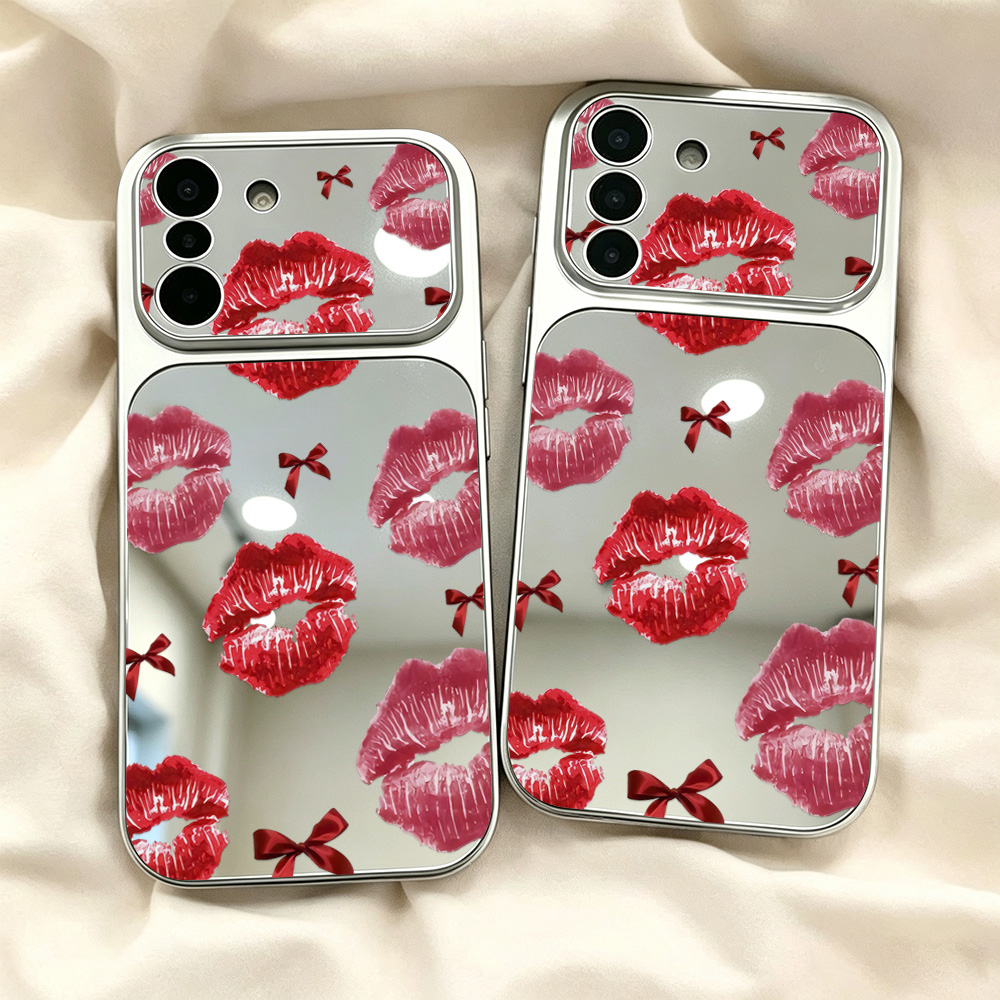 Bow Red Lips Pattern Mirror Ph - Computer Case recension och pris