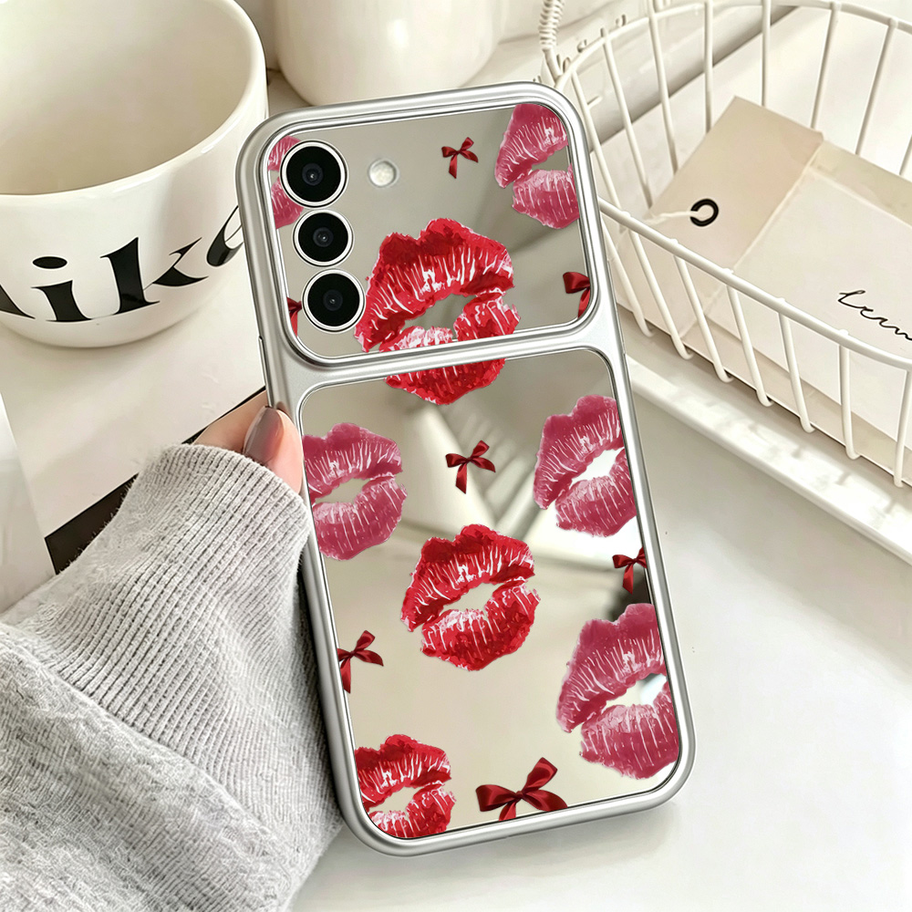 Bow Red Lips Pattern Mirror Ph - Computer Case recension och pris